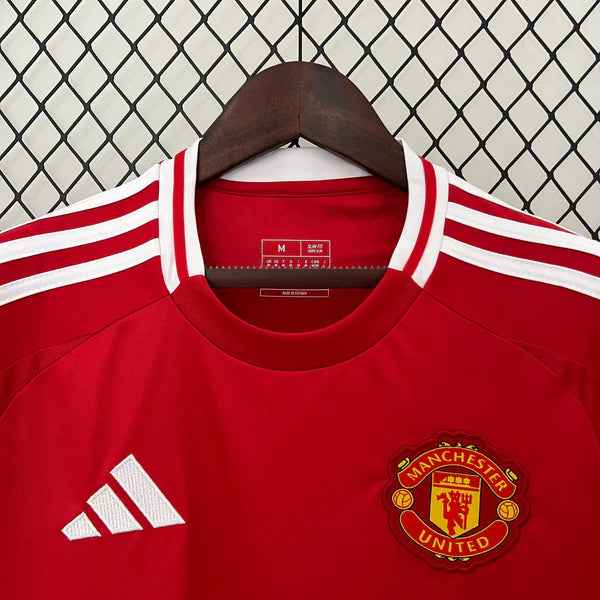 Camisa Manchester United Home 24/25 - Torcedor Masculina - Lançamento