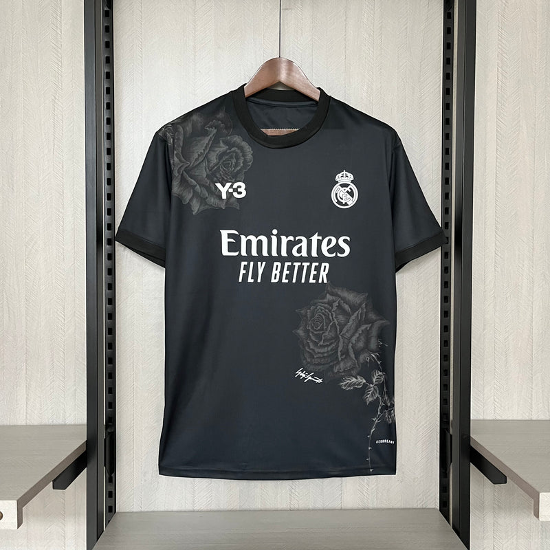 Camisa Real Madrid Edição Especial Y3 Preta 23/24 - Versão Torcedor