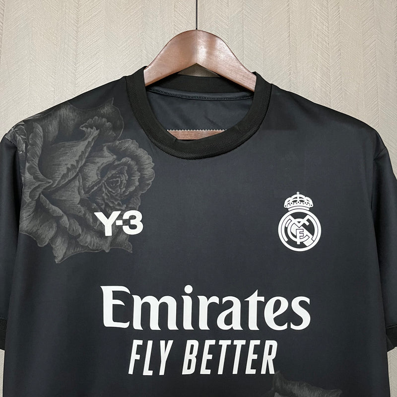 Camisa Real Madrid Edição Especial Y3 Preta 23/24 - Versão Torcedor