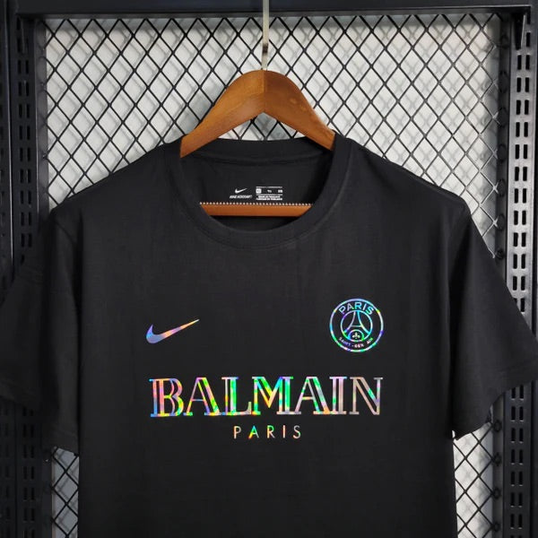 Camisa PSG Especial Balmain Preta 24/25 - Torcedor