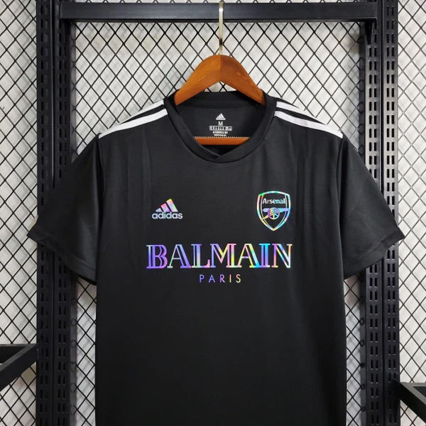 Camisa Arsenal Especial Balmain Preta 24/25 - Torcedor