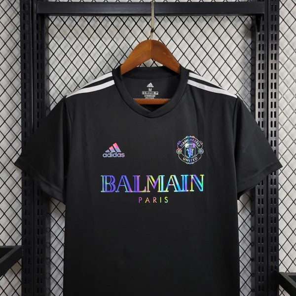 Camisa Manchester United Especial Balmain Preta 24/25 - Torcedor